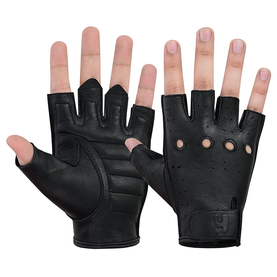 Ladies Water Resistant Deerskin Fingerless Gloves