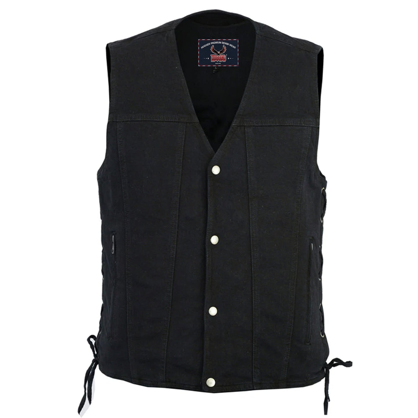 Men's Single Back Panel Denim Vest