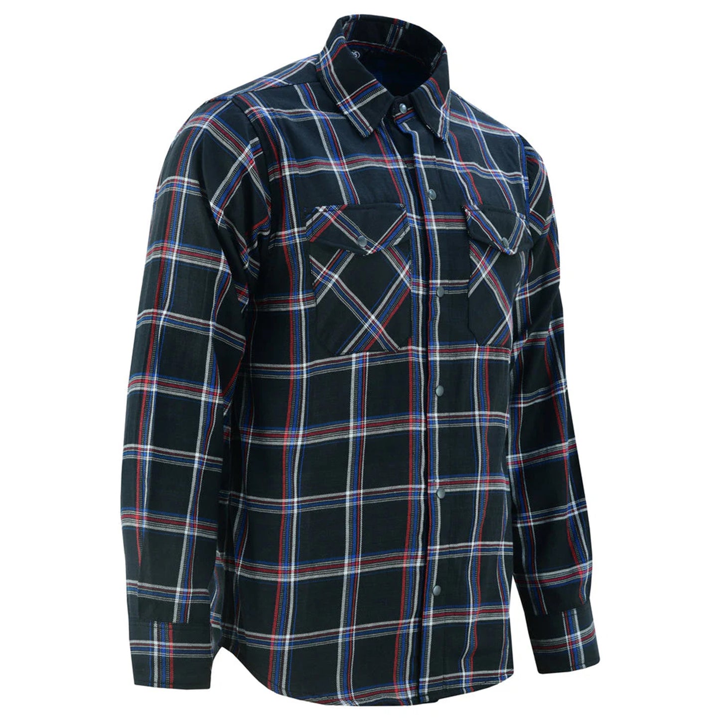 Black, Red And Blue Flannel Shirt