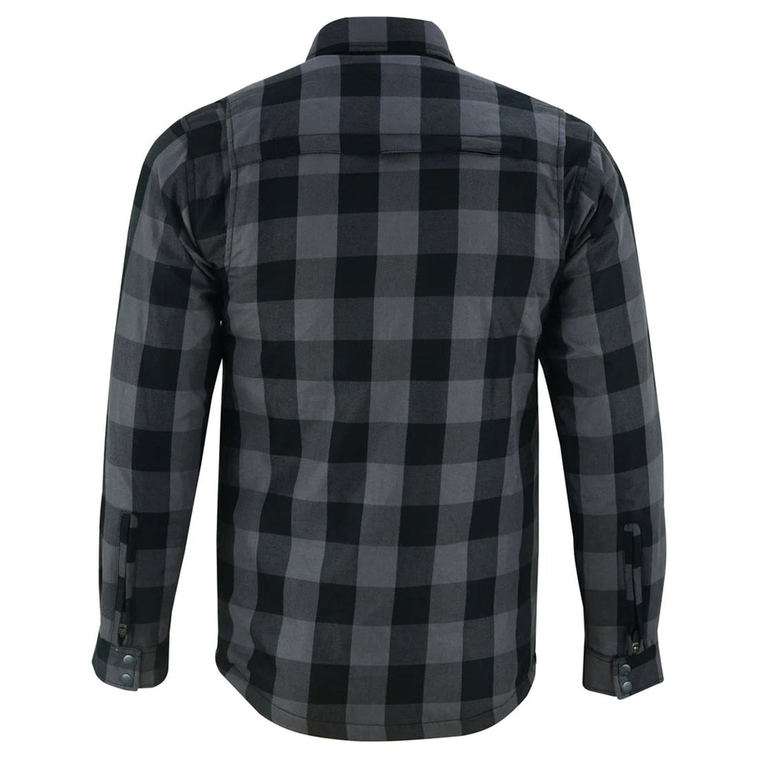 Gray And Black Armored Flannel Shirt & Lumberjack Shirt