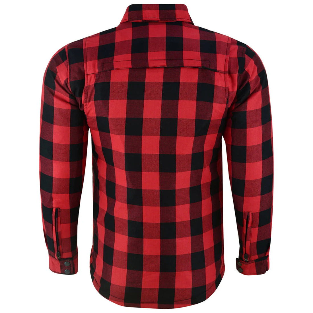 Red And Black Flannel Shirt With Armored Lumberjack Shirt