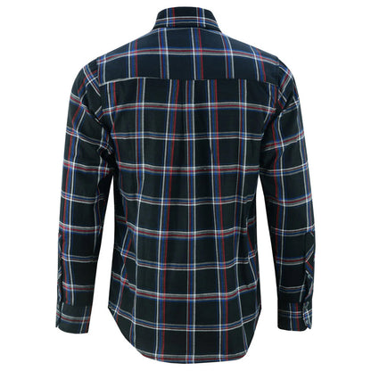 Black, Red And Blue Flannel Shirt