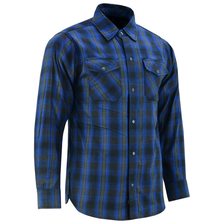 Flannel Shirt - Daze Blue and Black Lumberjack Shirt