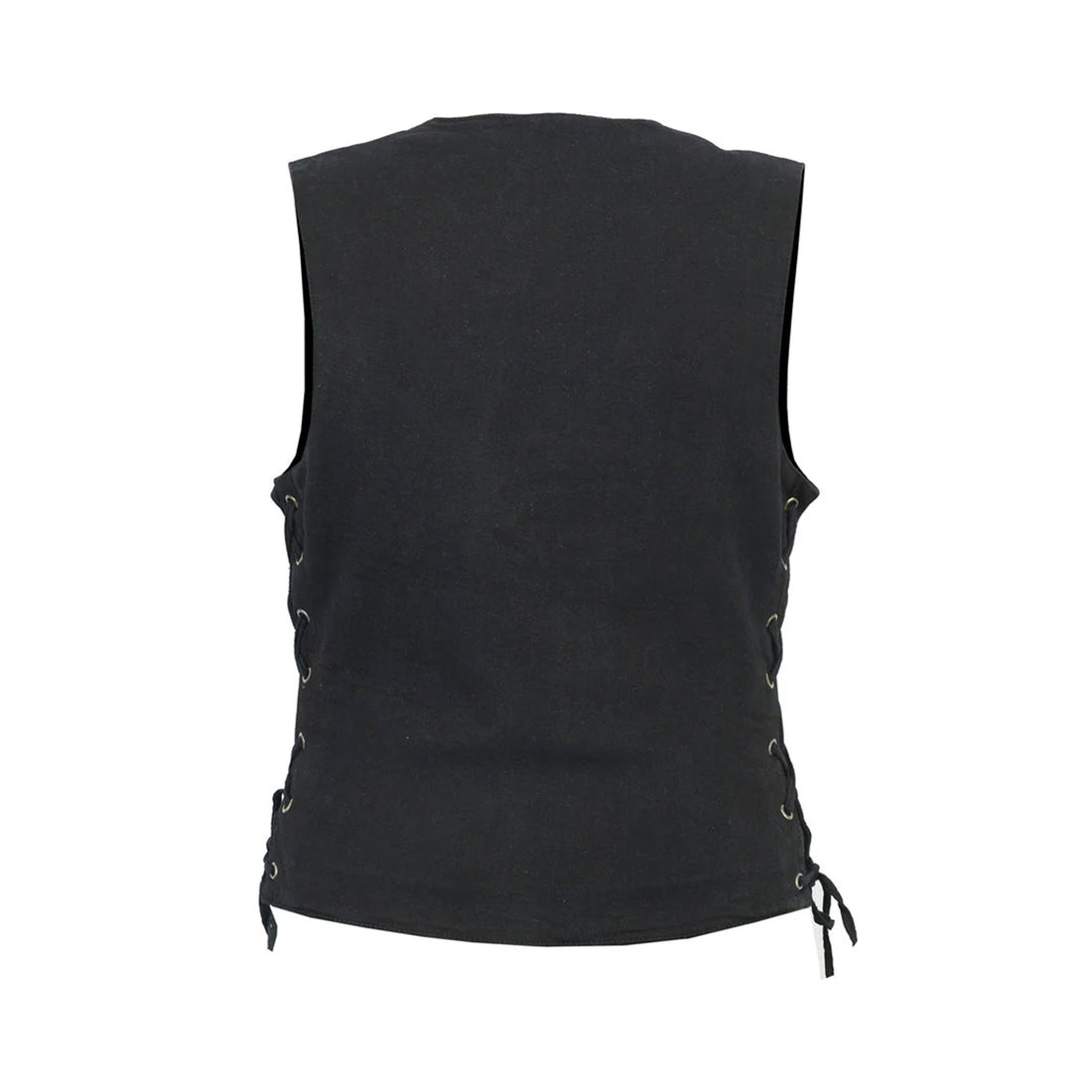 Women's Single Back Panel Concealed Carry Denim Vest