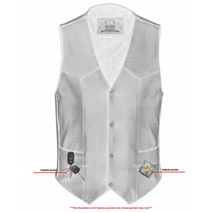 Men's Plain Side Economy Vest