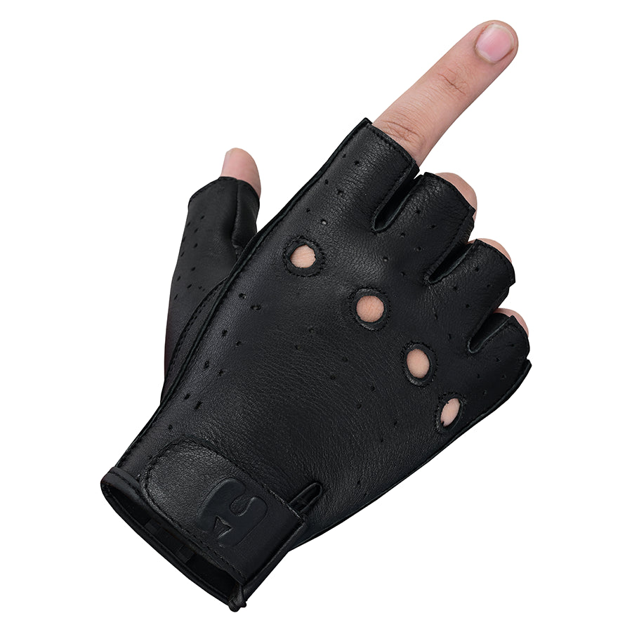 Ladies Water Resistant Deerskin Fingerless Gloves