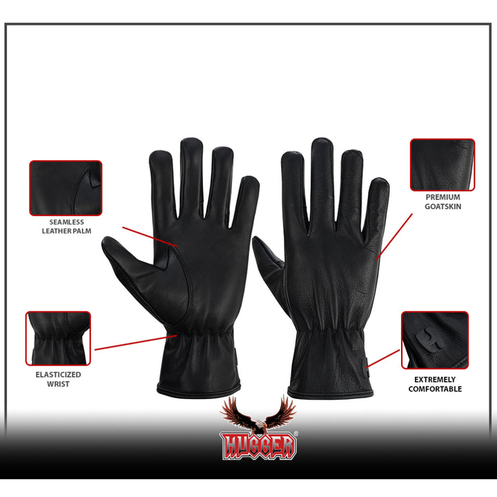 Men's Unlined Basic Seamless Riding Gloves