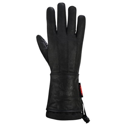 Men's Lined Technaline Leather, Classic Gauntlet Gloves, Water Resistant