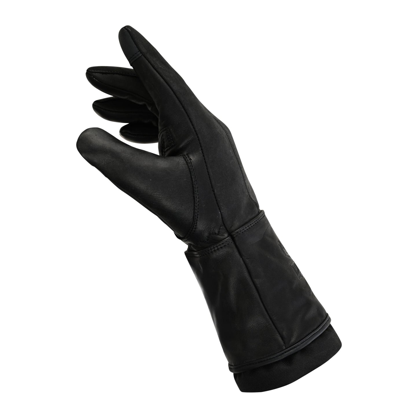 Men's Lined Technaline Leather, Classic Gauntlet Gloves, Water Resistant