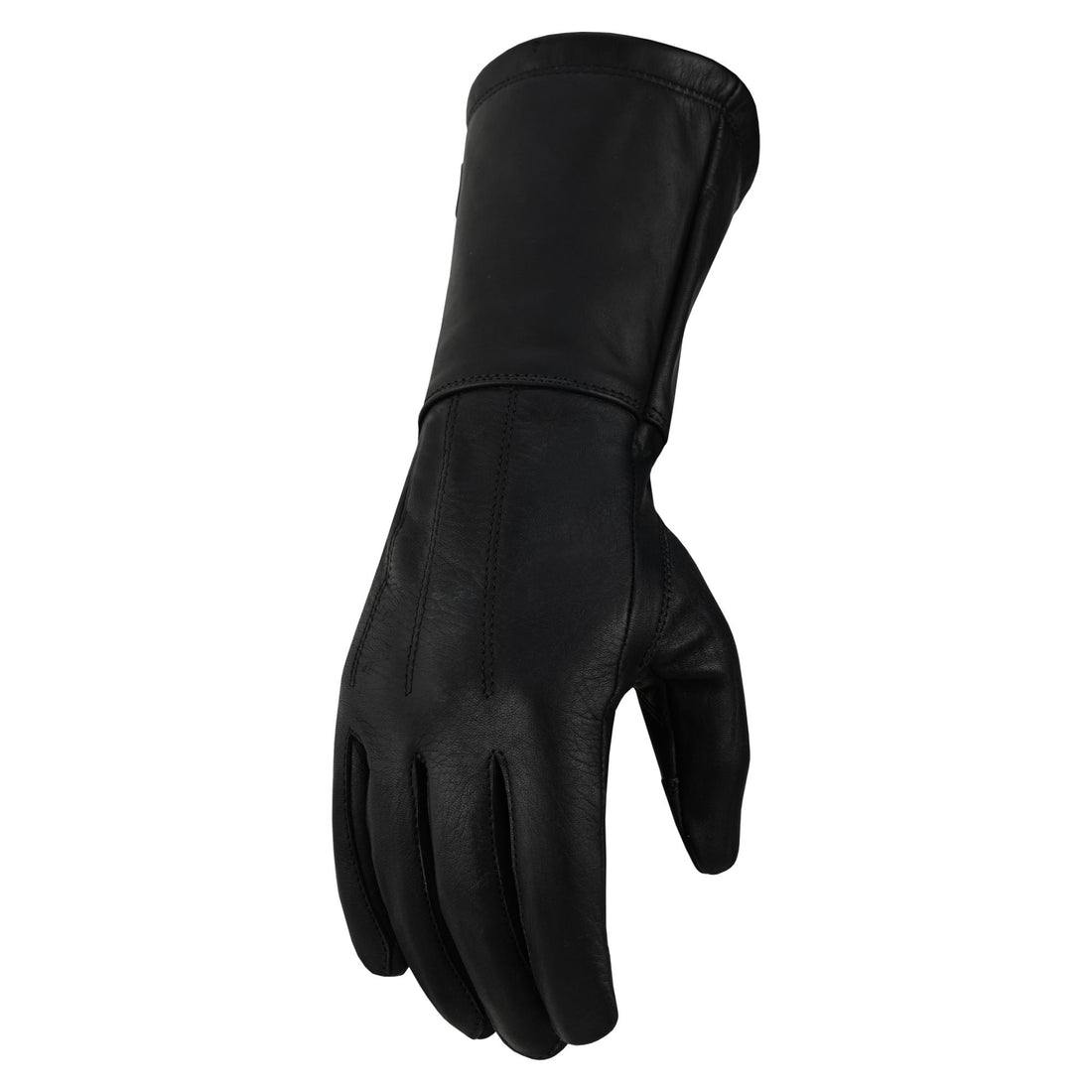 Men's Unlined Technaline Leather, Classic Gauntlet Gloves, Water Resistant