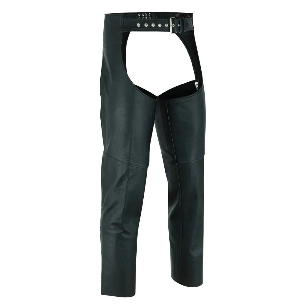 ChapsHold Unisex leather motorcycle chaps