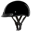 D1-A D.O.T. DAYTONA SKULL CAP- HI-GLOSS BLACK