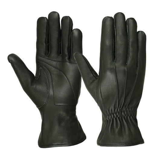 Men's Water Resistant Deerskin Three Seam Padded Palm Gloves