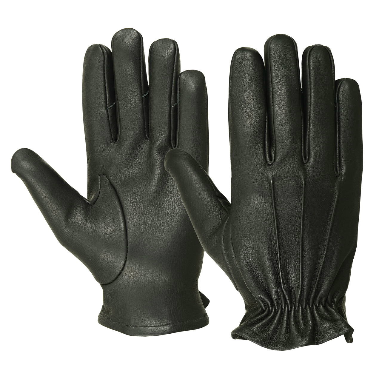 Men's Water Resistant Deerskin Three Seam Short Gloves