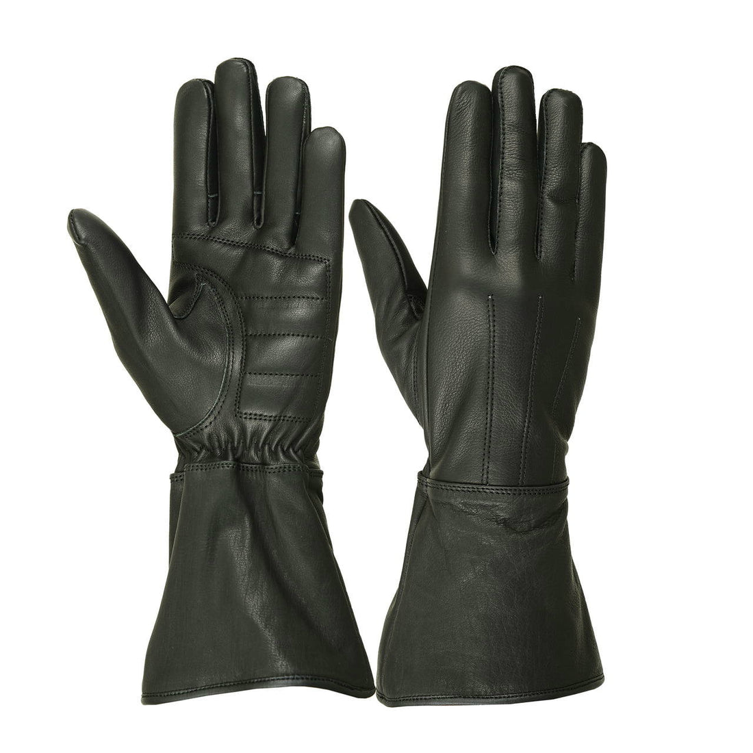 Women's Classic Motorcycle Gloves Unlined Seasonal Wind Stopper Gauntlet