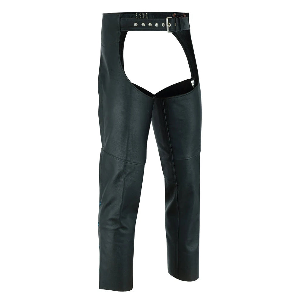 Unisex Basic Coin Pocket Leather Chaps