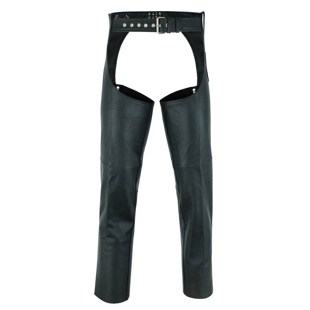 Unisex Basic Coin Pocket Leather Chaps