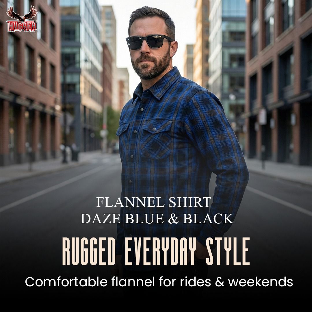 Flannel Shirt - Daze Blue and Black Lumberjack Shirt
