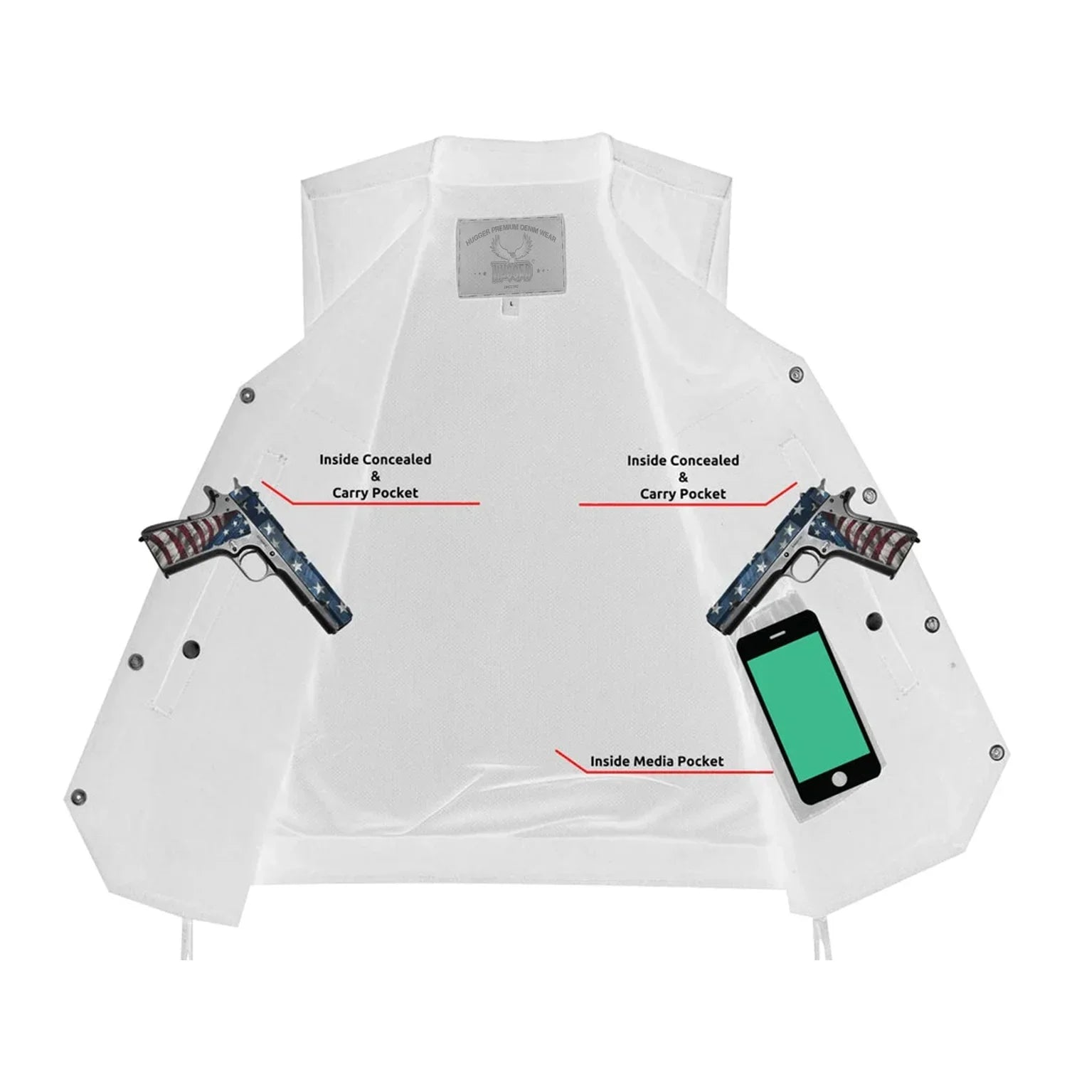 Gearblue Denim Motorcycle Vest