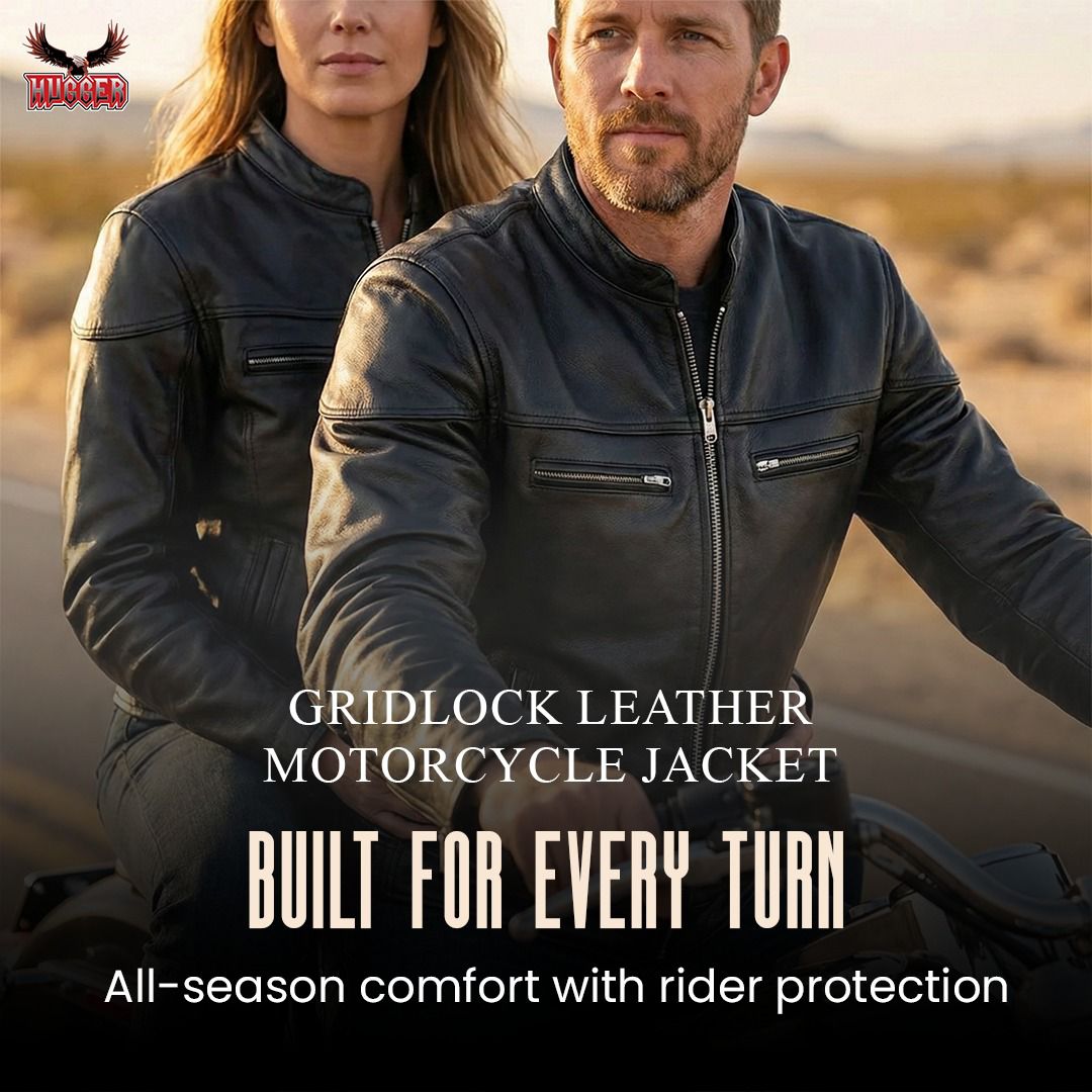 Gridlock Leather Motorcycle Jacket