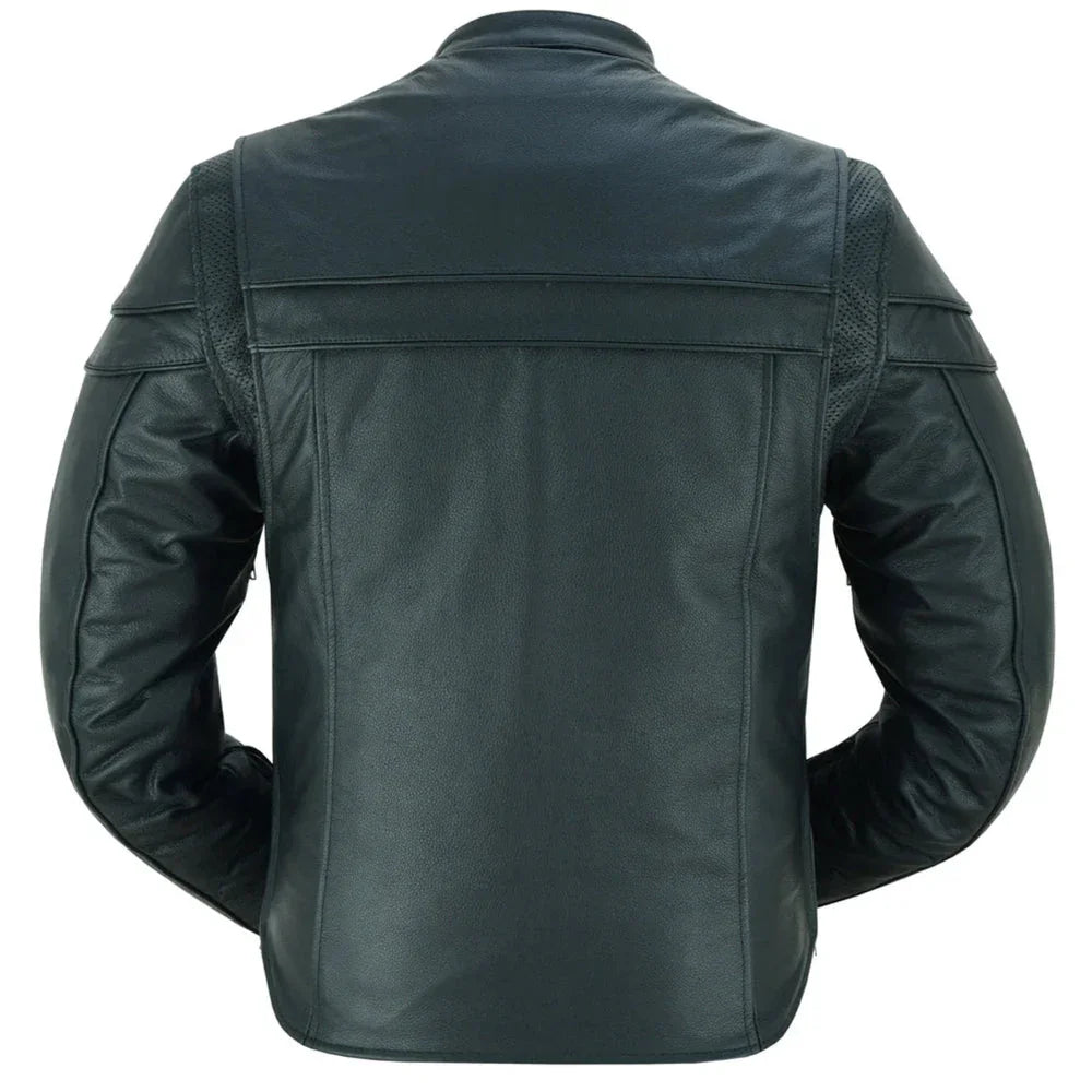 Gridlock Leather Motorcycle Jacket