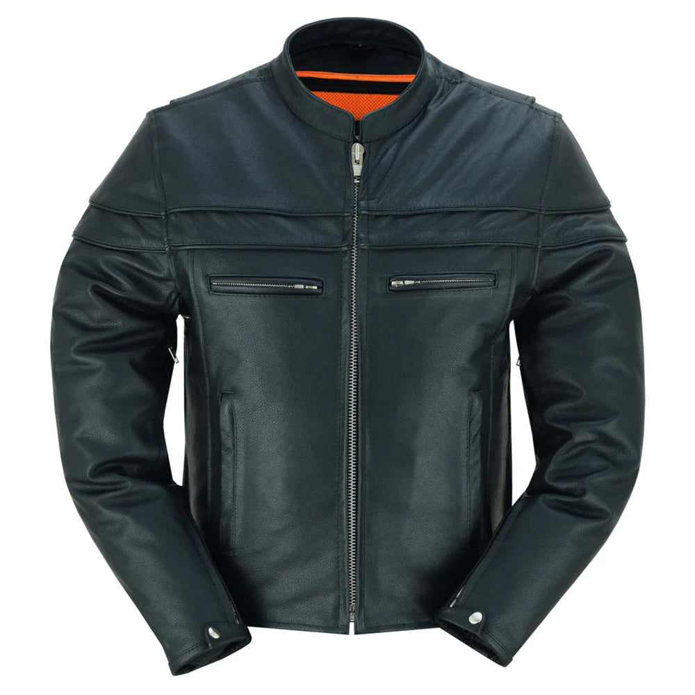 Gridlock Leather Motorcycle Jacket