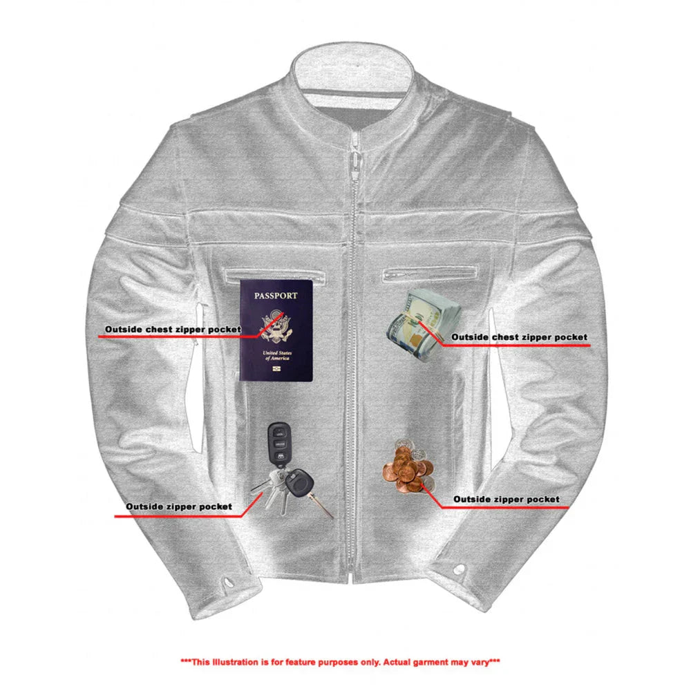 Gridlock Leather Motorcycle Jacket