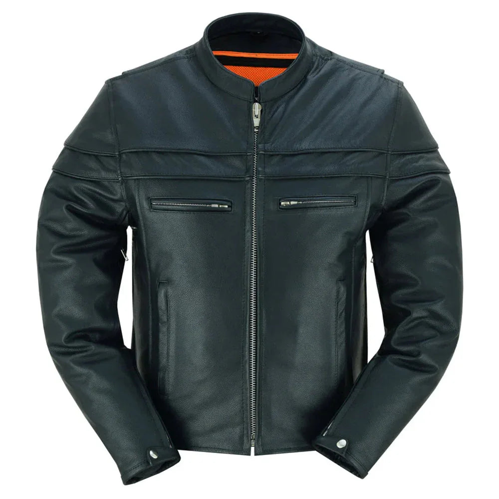 Gridlock Leather Motorcycle Jacket