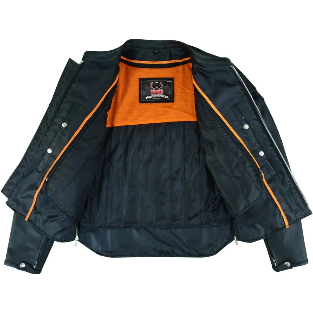 Gridlock Leather Motorcycle Jacket