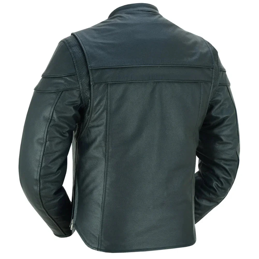 Gridlock Leather Motorcycle Jacket