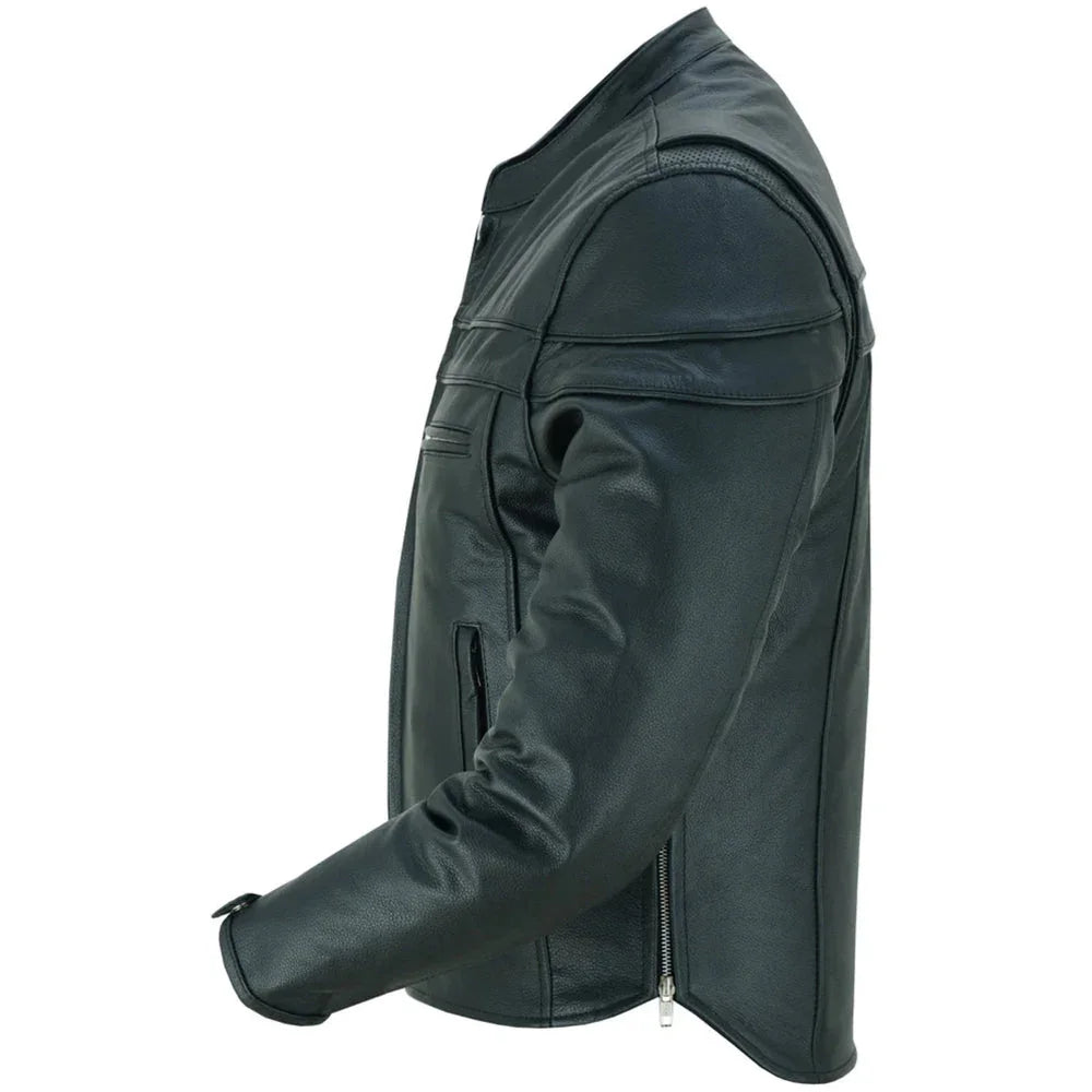 Gridlock Leather Motorcycle Jacket