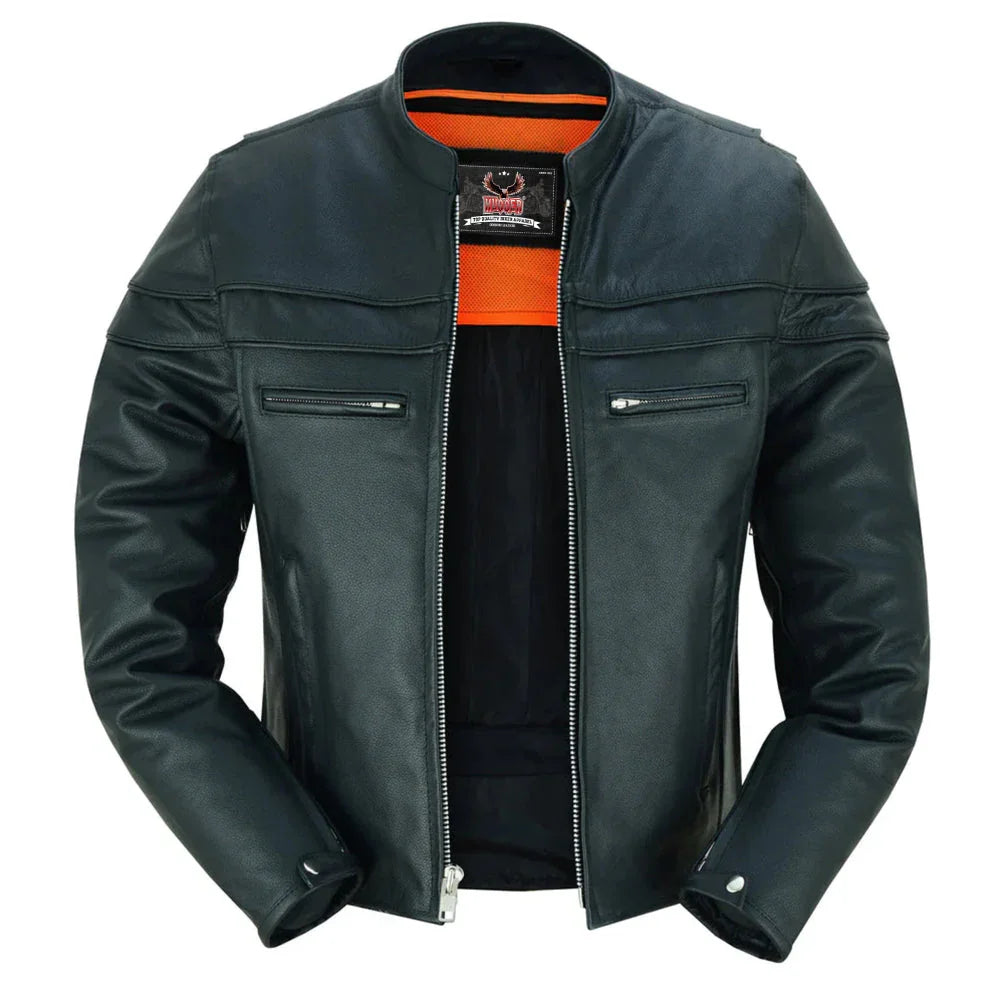 Gridlock Leather Motorcycle Jacket