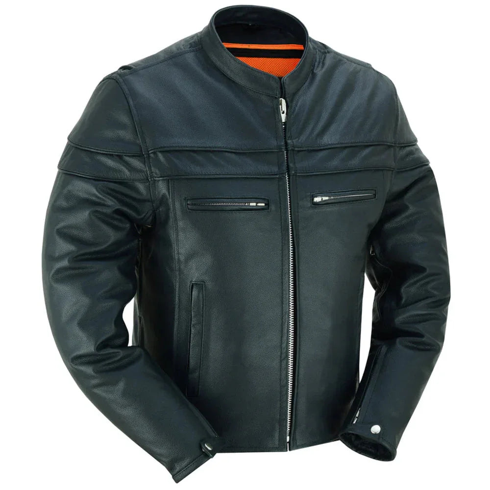 Gridlock Leather Motorcycle Jacket