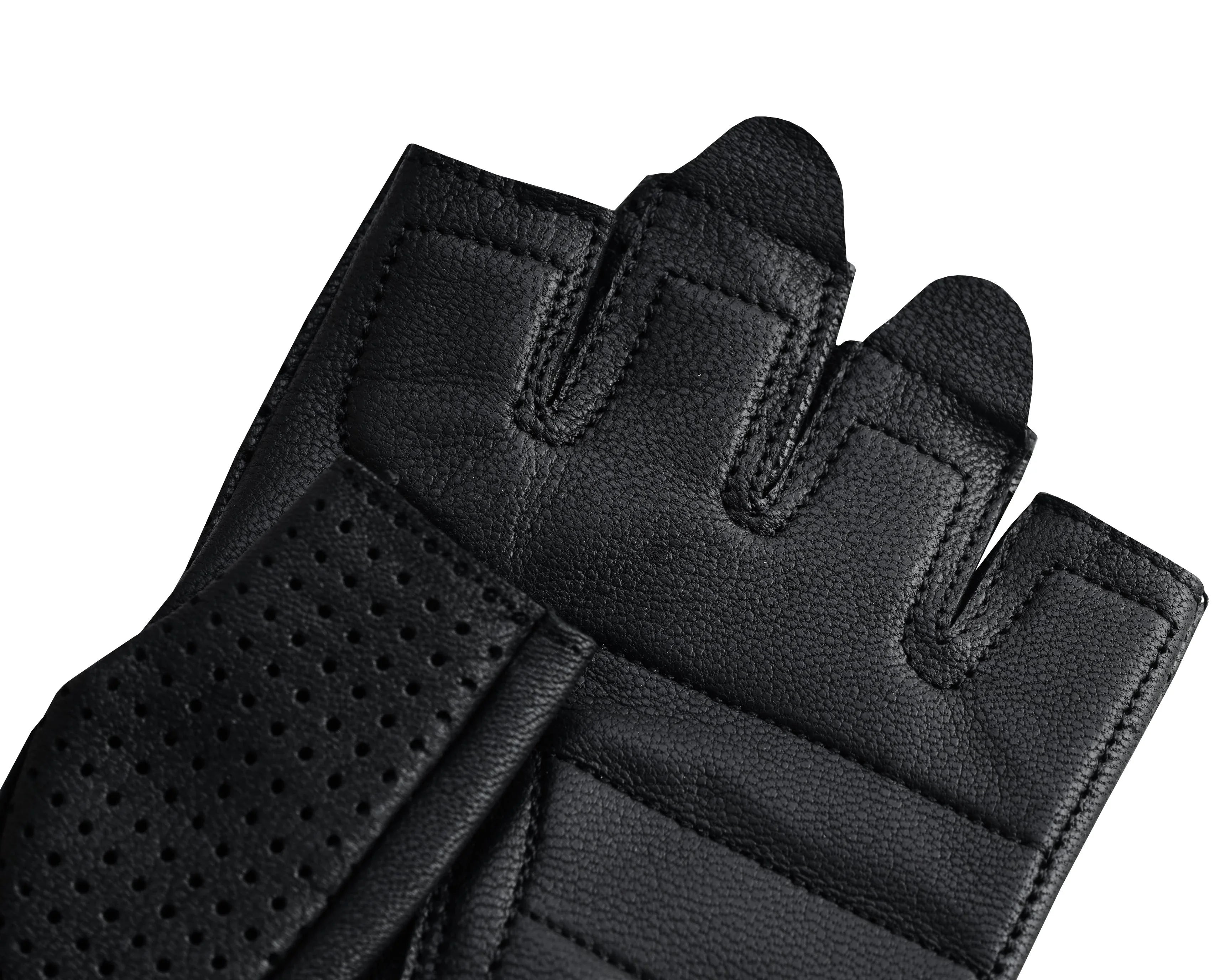 Gripman Men's fingerless leather gloves