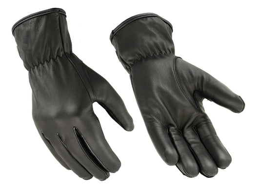 Men's Deer Soft Basic Seamless Riding Full Finger Driving and Motorcycle Gloves