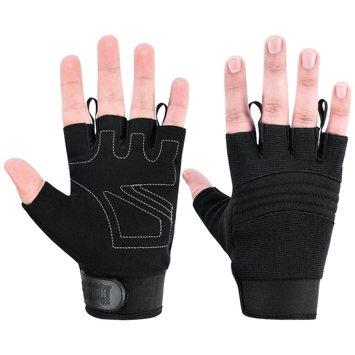 Women's Air Cooled No Sweat Knit Extreme Comfort Fingerless Riding Gloves