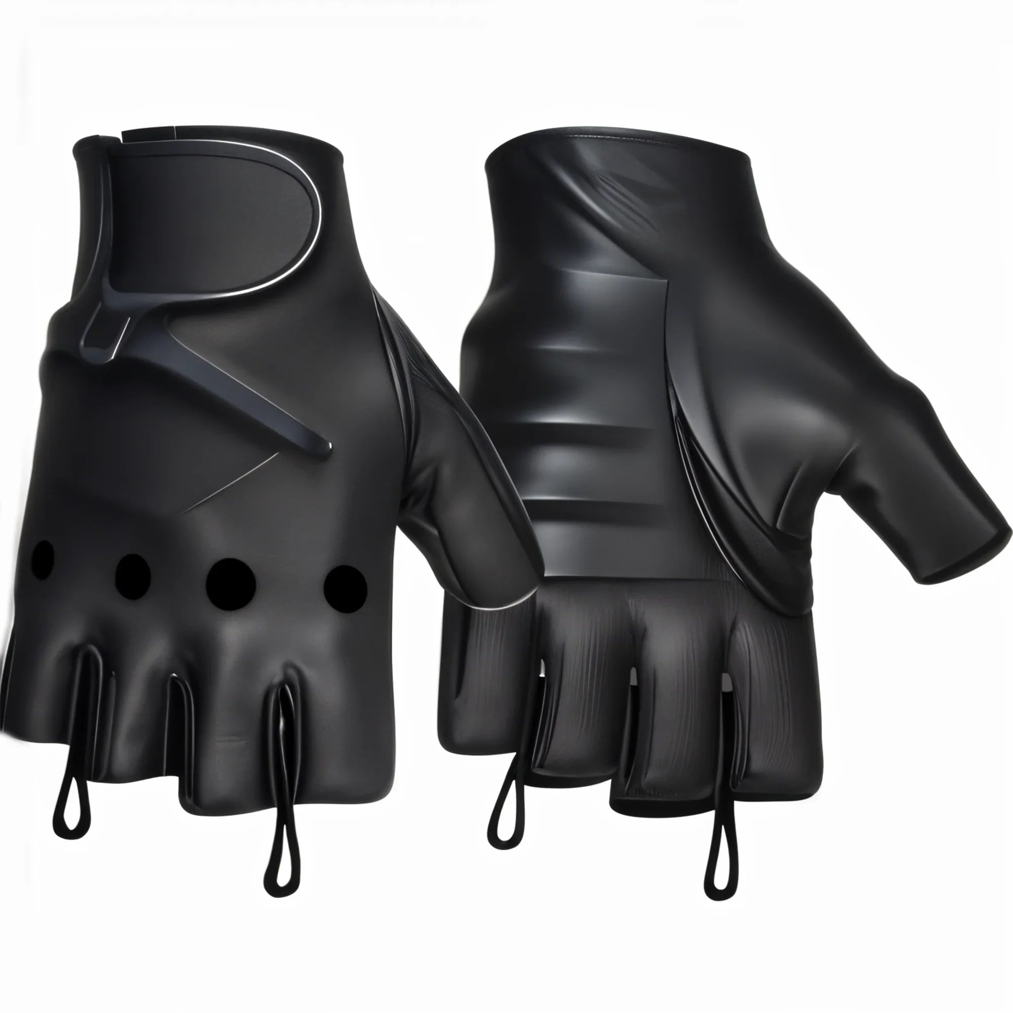 Hugger-Affordable-Unlined-Fingerless-Summer-Riding-Motorcycle-Gloves