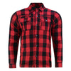 Red And Black Flannel Shirt With Armored Lumberjack Shirt