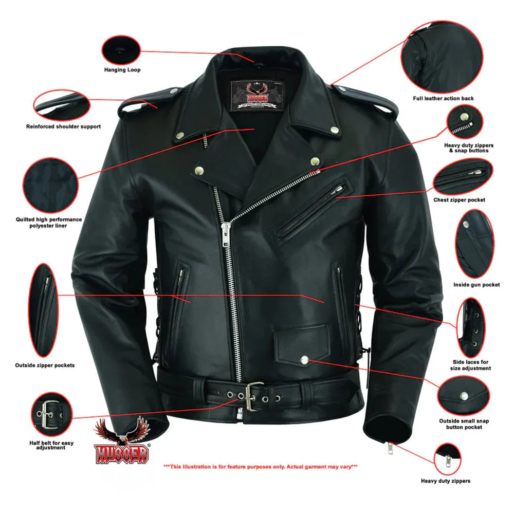 Road Rebel Leather Motorcycle Jacket