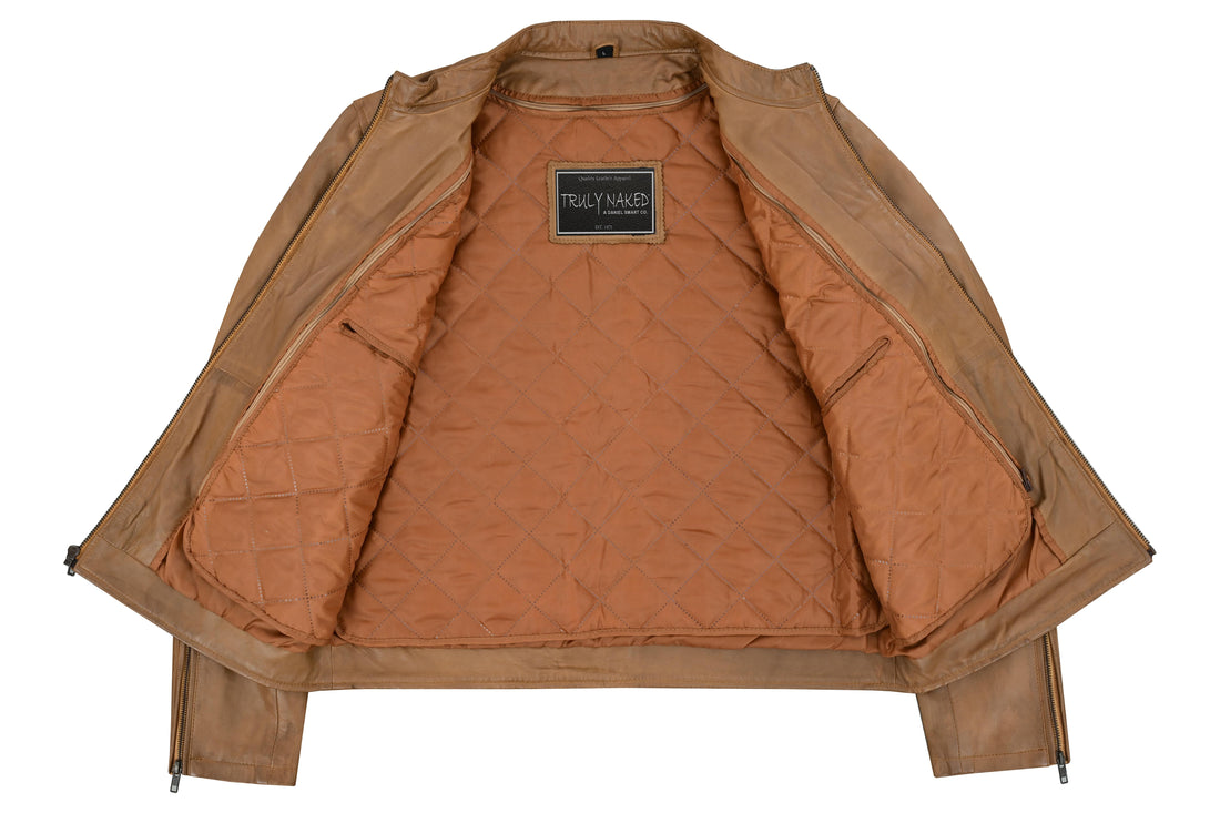 Sahara Men's Brown Fashion Leather Jacket