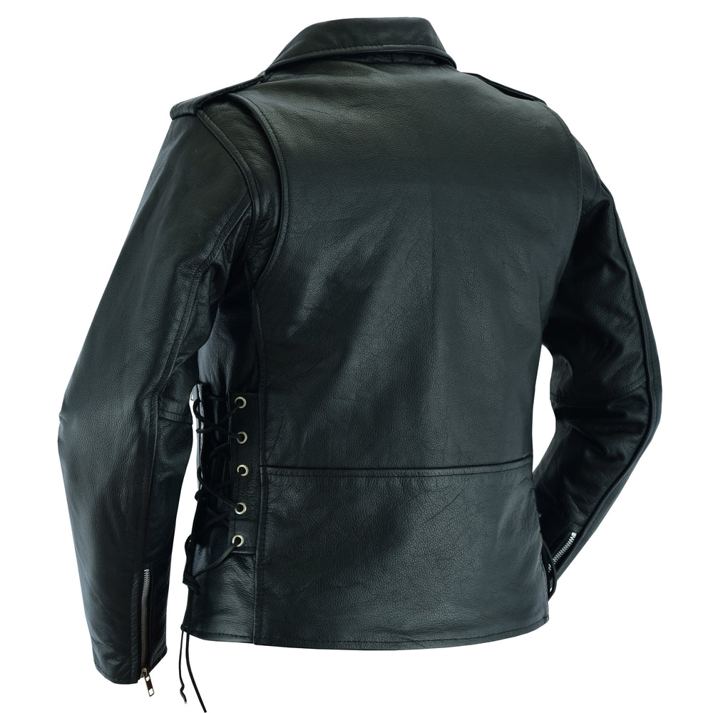 SpeedMoto Women's Leather Motorcycle Vest