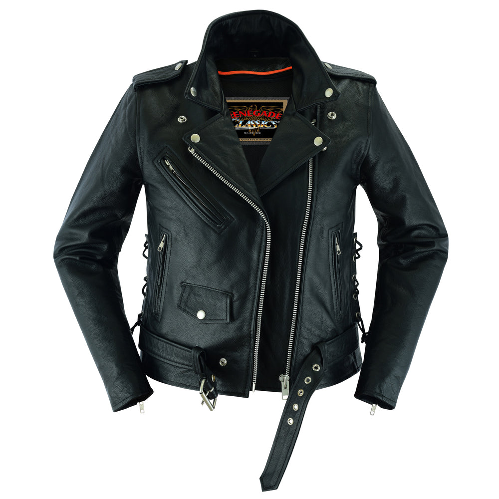 SpeedMoto Women's Leather Motorcycle Vest