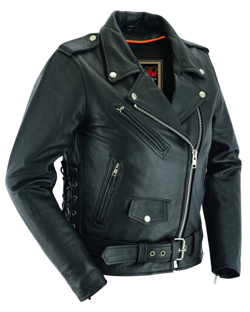 SpeedMoto Women's Leather Motorcycle Vest