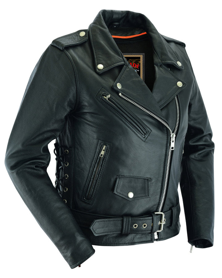 SpeedMoto Women's Leather Motorcycle Vest