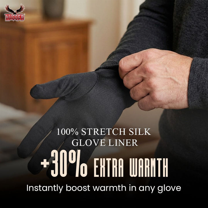 Stretch Silk Glove Liner for Warmth