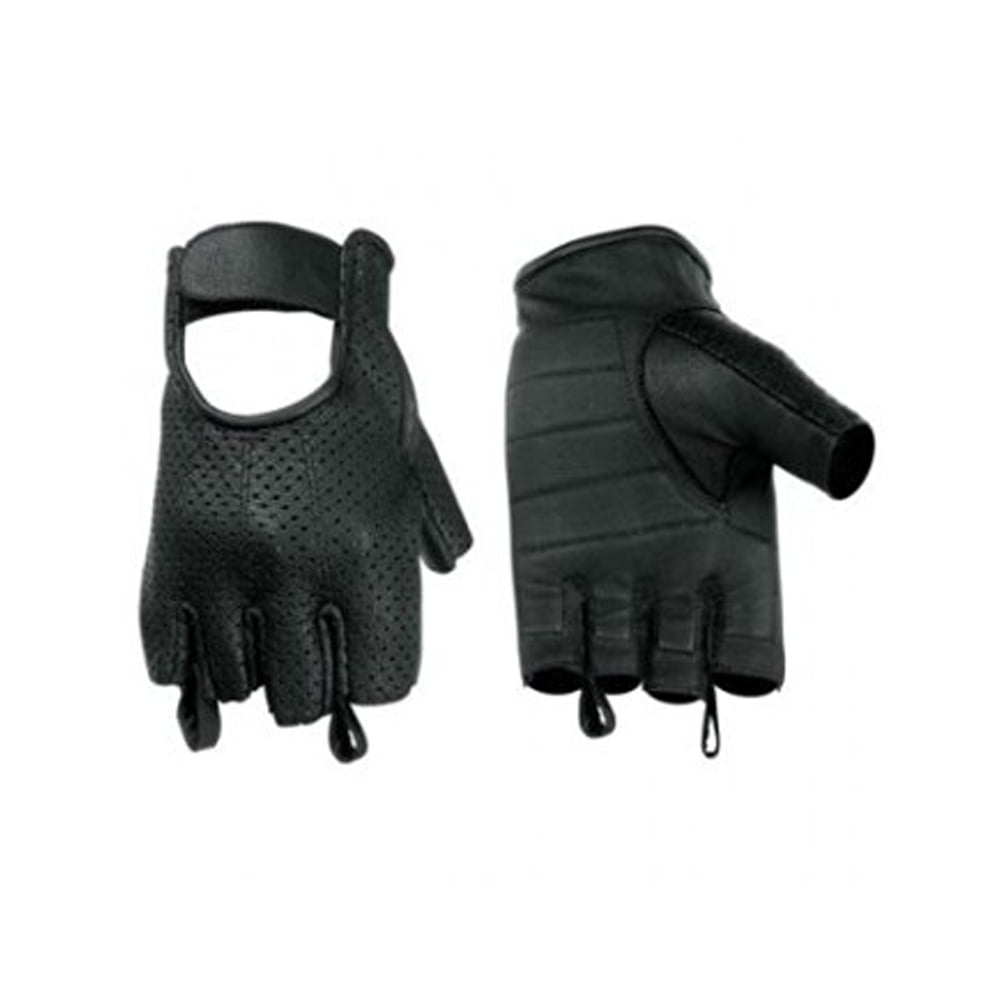 Hugger Affordable Men's Weather lite Fingerless Motorcycle Gloves