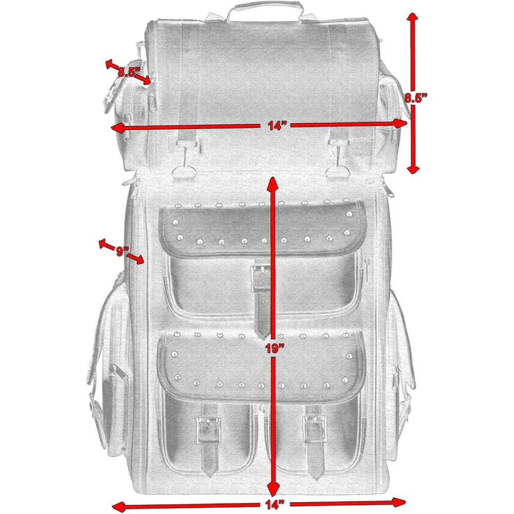 Updated Touring Back Pack With Studs
