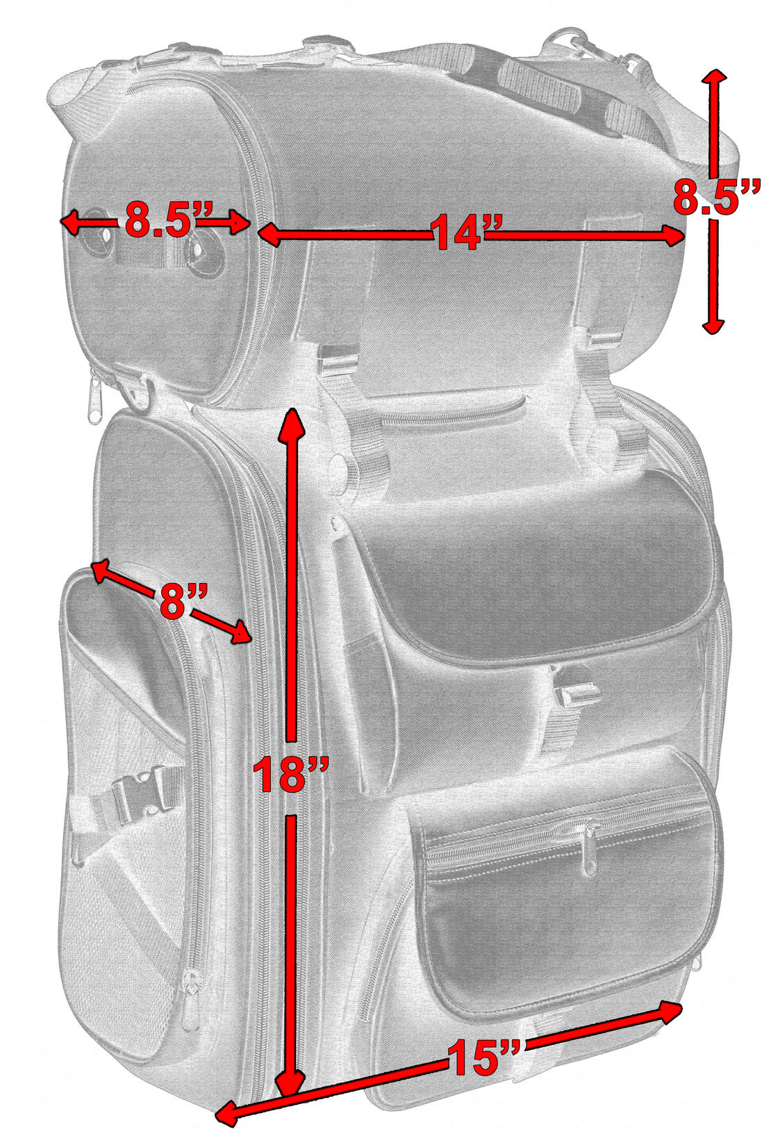 Updated Touring Sissy Bar Bag