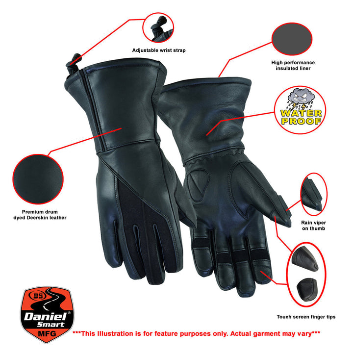 Women's Feature-Packed Deer Skin Insulated Cruiser Glove