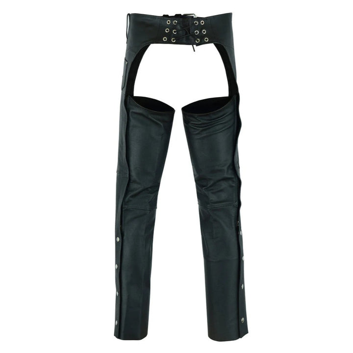 Unisex Basic Coin Pocket Leather Chaps